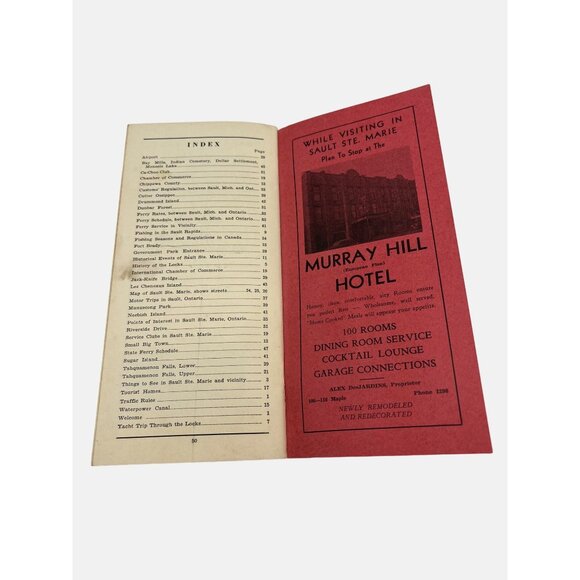 Vintage Sault Ste Marie Tourist Information & Traffic Laws Booklet 1938 Michigan - Picture 8 of 8